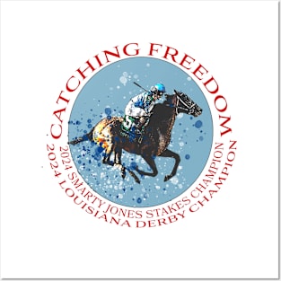 2024 Kentucky Derby Contender Catching Freedom design Posters and Art